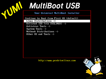 Multiboot usb linux